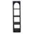Tarragona Solid Mango Wood Bookcase, Black