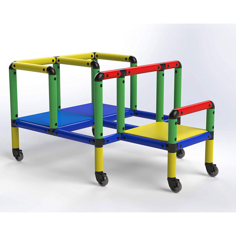 Buildable Play Structure Set with Wheels, Indoor and Outdoor