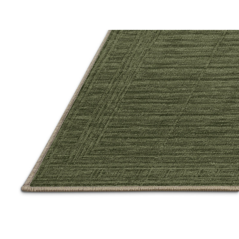 Tapis brun uni lavable à la machine, Rectangulaire 2 pi x 3 pi