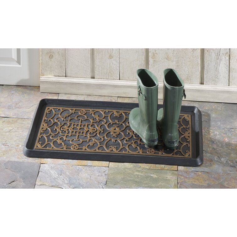 Ferns Recycled Rubber Boot Tray