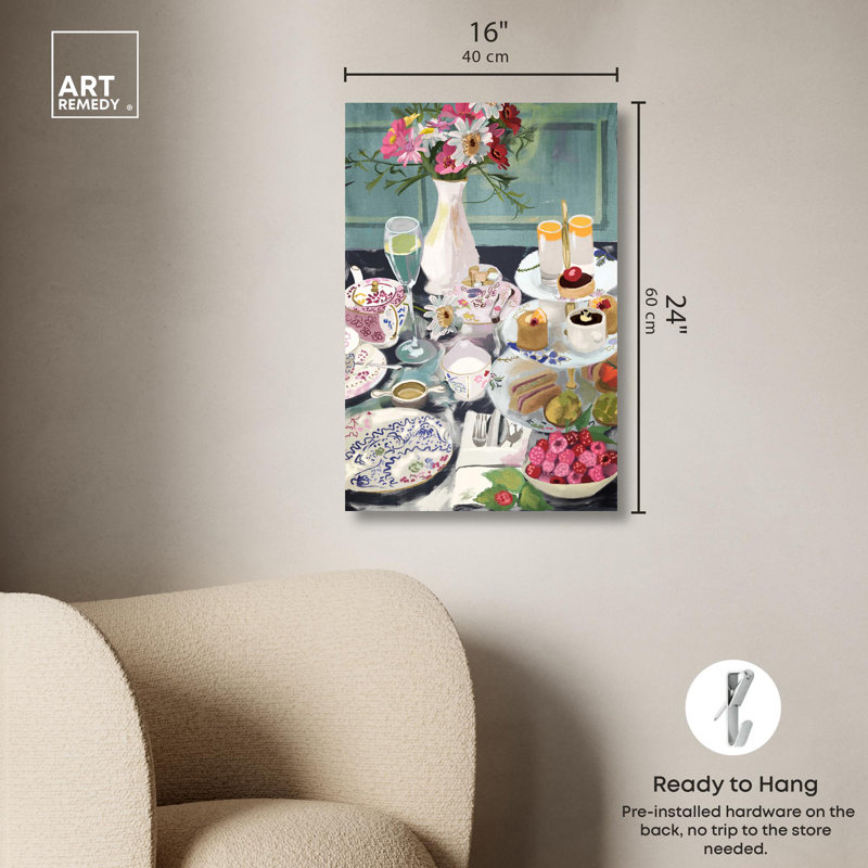 Help Yourself Dessert Canvas Modern Kitchen Print, 24" x 16"