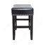 Ensemble de 2 tabourets de comptoir en cuir 26 po, 2 pièces-1790739253
