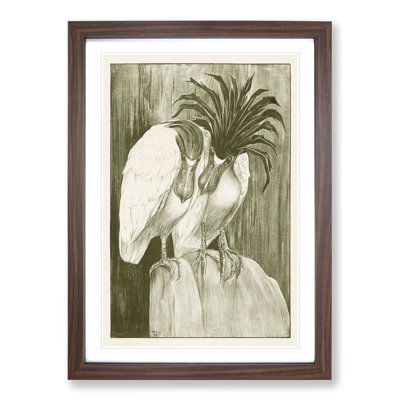 Two Barge Herons by Theo Van Hoytema - Framed Print