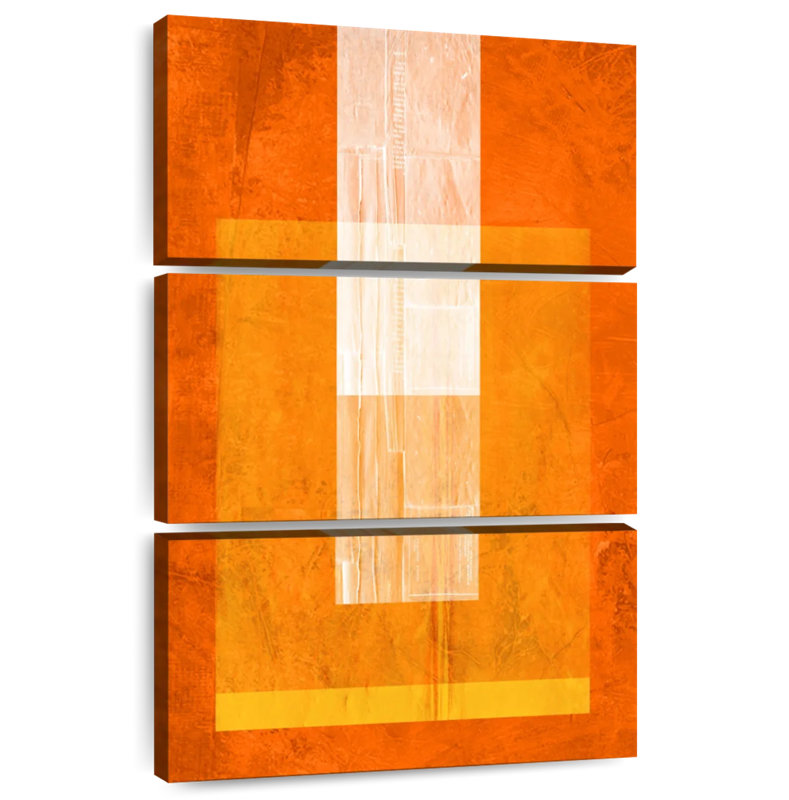 Avery Orange Paper II, 38" H x 24" W