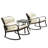 Metal 2-Person Outdoor Patio Rocking Seating Group With Cushions-1981368817