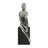 Antoinette Doll Chrome Resin Sculpture with Black Base