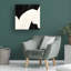 Art mural sur toile tendue - Laura Gibson, art mural "L'espace entre VI" pour le salon, la chambre à coucher ou le bureau - 14 x 14