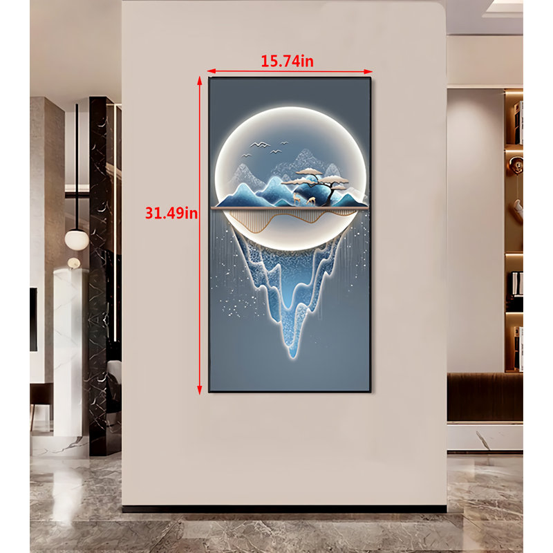 Framed On Paper Print, 31.49" H x 15.74" W x 2.75" D