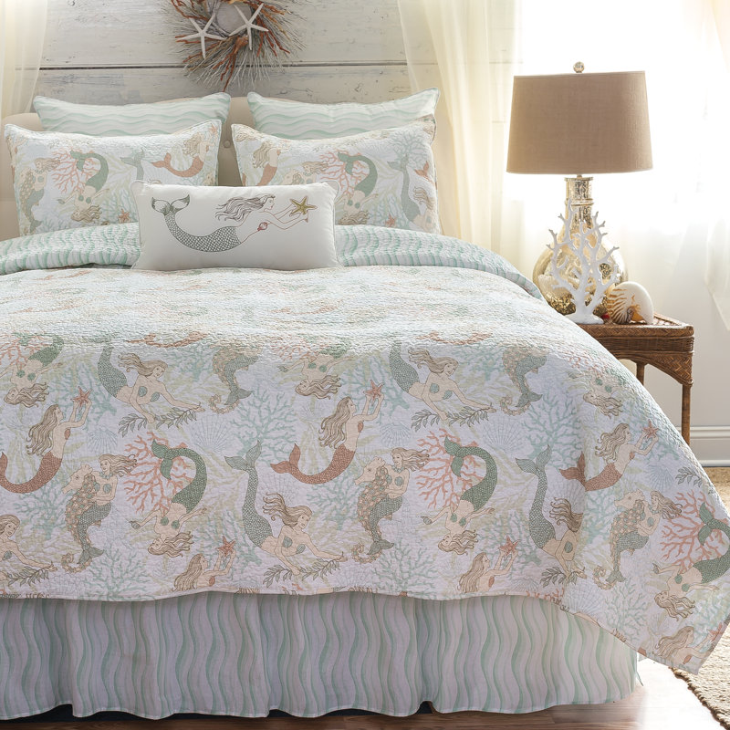 Courtepointe réversible en coton Mystic Echoes, Courtepointe simple