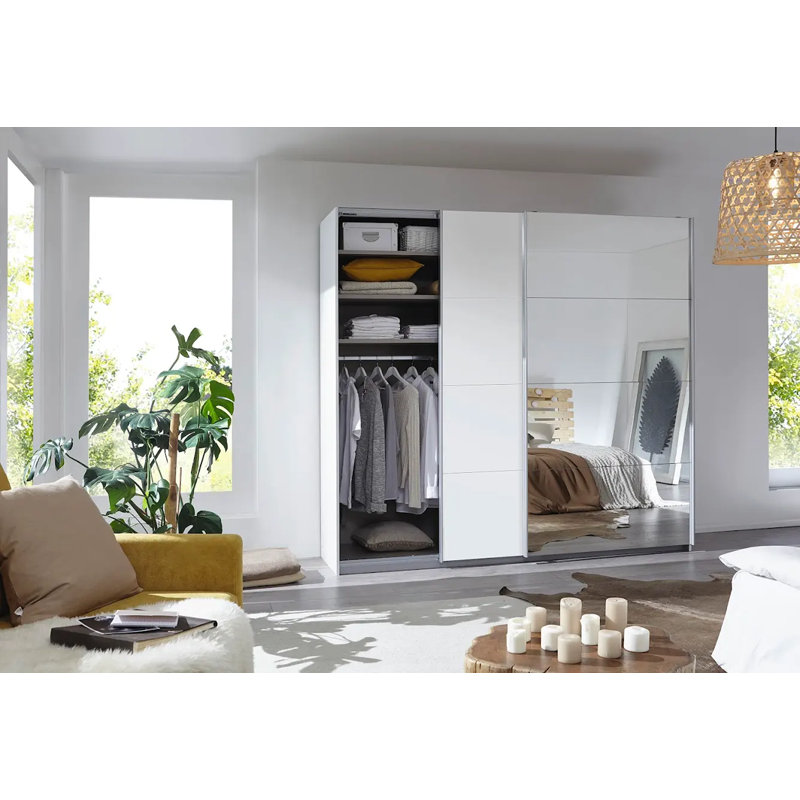 Caracas 3 Door Wardrobe, Basic, 210cm H x 226cm W x 62cm D