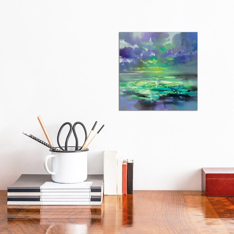 Electric Green by Scott Naismith - Wrapped Canvas Print, 30.48cm H x 30.48cm W x 1.905cm D