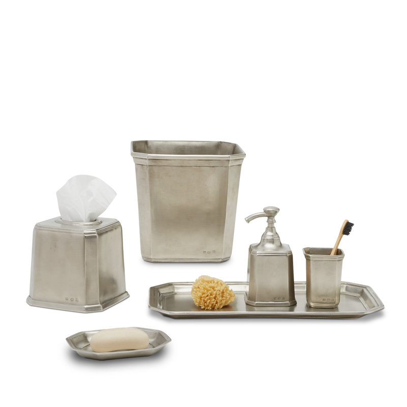 Octagonal Handmade Pewter Tray
