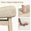 Tabouret de bar rembourré en forme de selle avec cadre en bois massif (ensemble de 3)-2089416884-2089416885