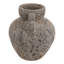 Vase de table rustique en terre cuite texturée avec poignées, idéal pour une entrée ou comme élément décoratif sur une étagère - Grand vase contemporain pour le salon ou la décoration intérieure - 33 cm-778928010-778928011