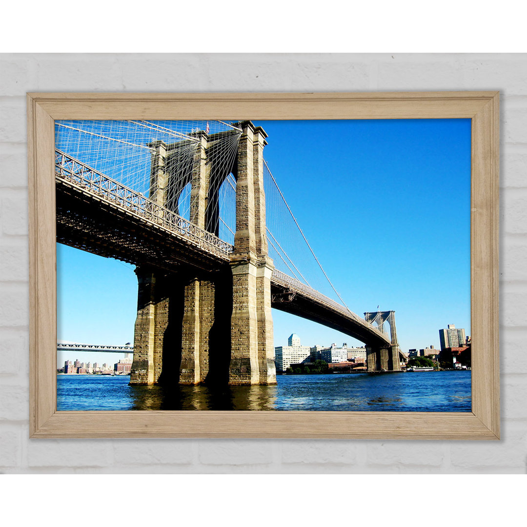 New York City Brooklyn Bridge bei Tag - Druck