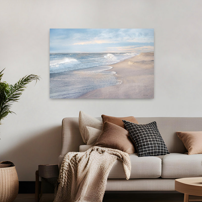 «Coastal Morning», art côtier abstrait, H 32 po x l 48 po