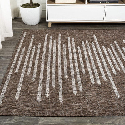 Tapis d'intérieur / extérieur à rayures berbères Dungannon