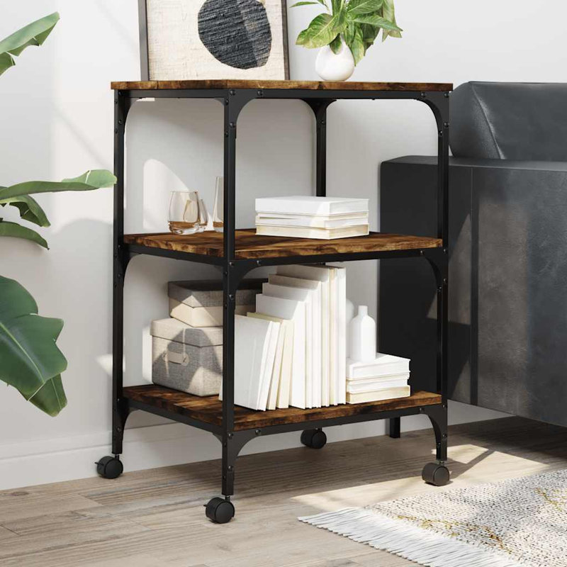 75cm H x 50cm W Printer Stand, Smoked Oak
