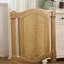 Chaise en bois massif à dossier en rotin, coussin en lin mat avec mousse à haute résilience et ressorts en S-739002345
