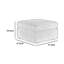 Repose-pieds carré Meso, polyester granit Nuvella, 32 po-110979822