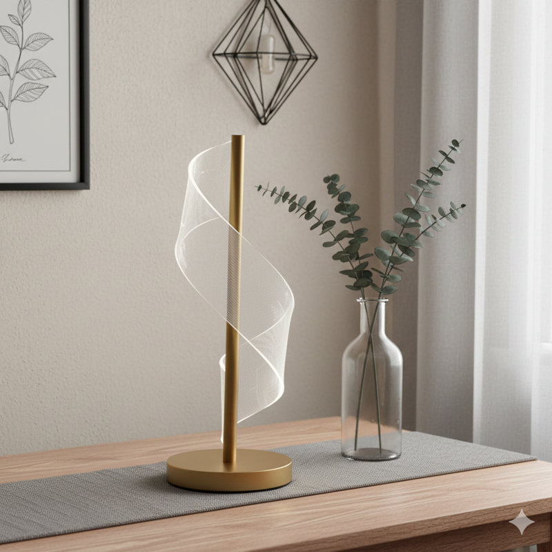 Lampe de table 18 "In Dinamo Modern" S "Wave Swirl
