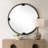Latitude Run® Edwyna Black Round Mirror