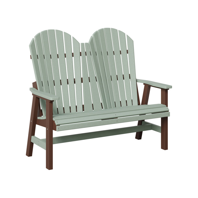 Causeuse Berlin, Seafoam Top/Chocolate Brown Base