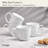 Fitz And Floyd Everyday White Mug Set, 4 Piece, 13 Ounce