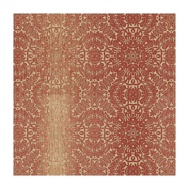 Rouleau de papier peint damassé Dines, Rouge