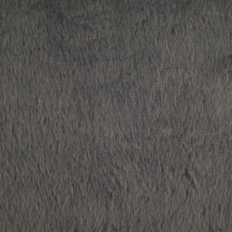 Fauteuil à billes d'intérieur, fausse fourrure grise