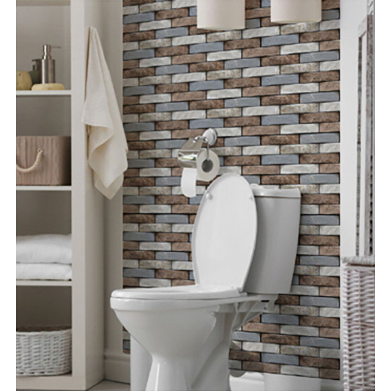 30.5cm W x 30.5cm L PVC Peel and Stick Field Tile