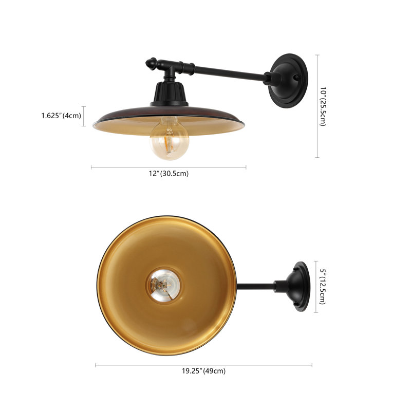 Mamedov LED Wall Light, Wood Finish/Black