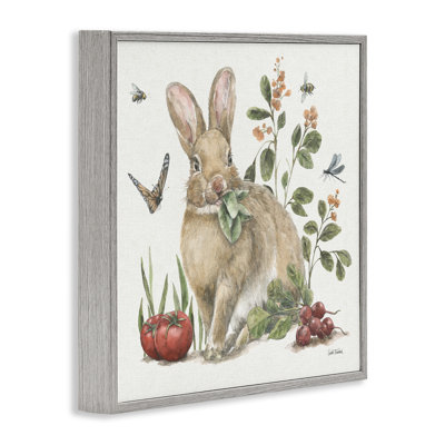 «Rabbit & Butterfly Garden», estampe numérique par Leslie Trimbach