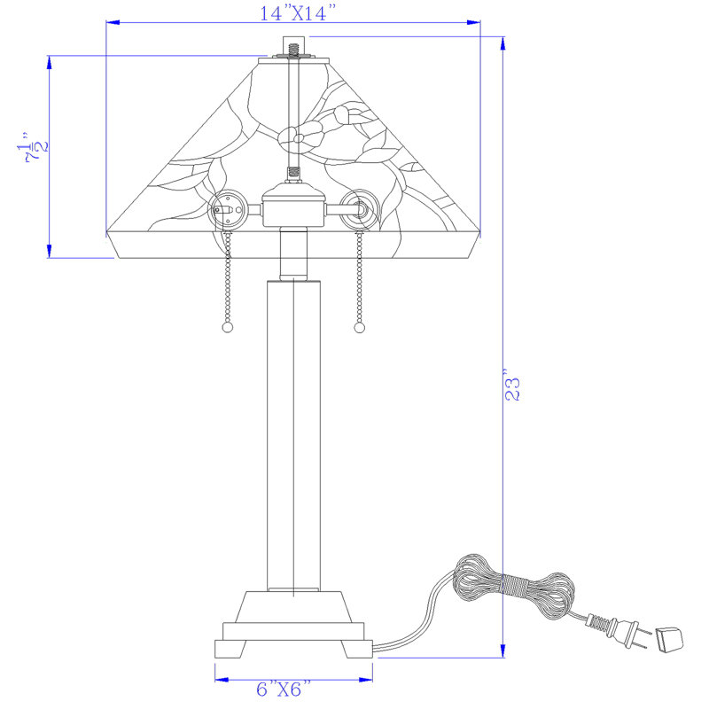 Lampe de table en métal VanVleet