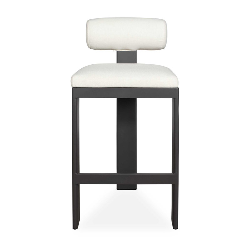 Uttermost Bolster Back Outdoor Bar Stool, 30"