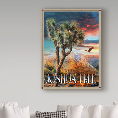 'Joshua Tree' Graphic Art Print on Wrapped Canvas
