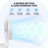 USB Rechargeable Desktop Fan, Foldable Wall Mounted Cooling Fan with LED Light, 4 Speed Cooler Fan