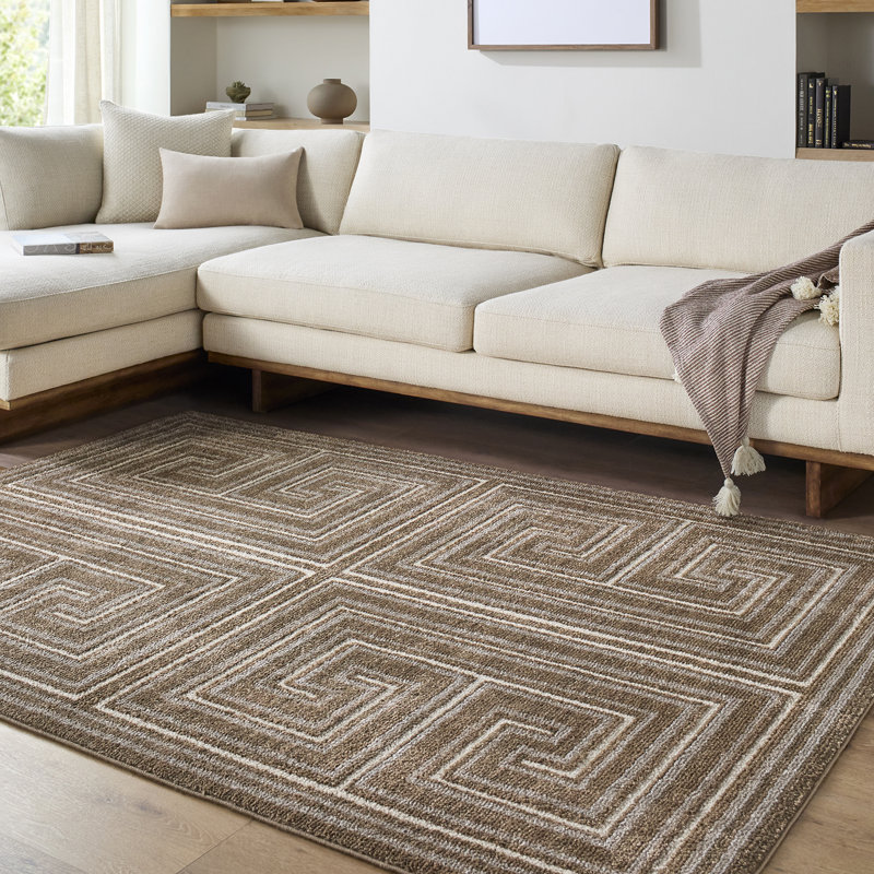 Geometric Area Rug, Rectangle 200 x 275 cm