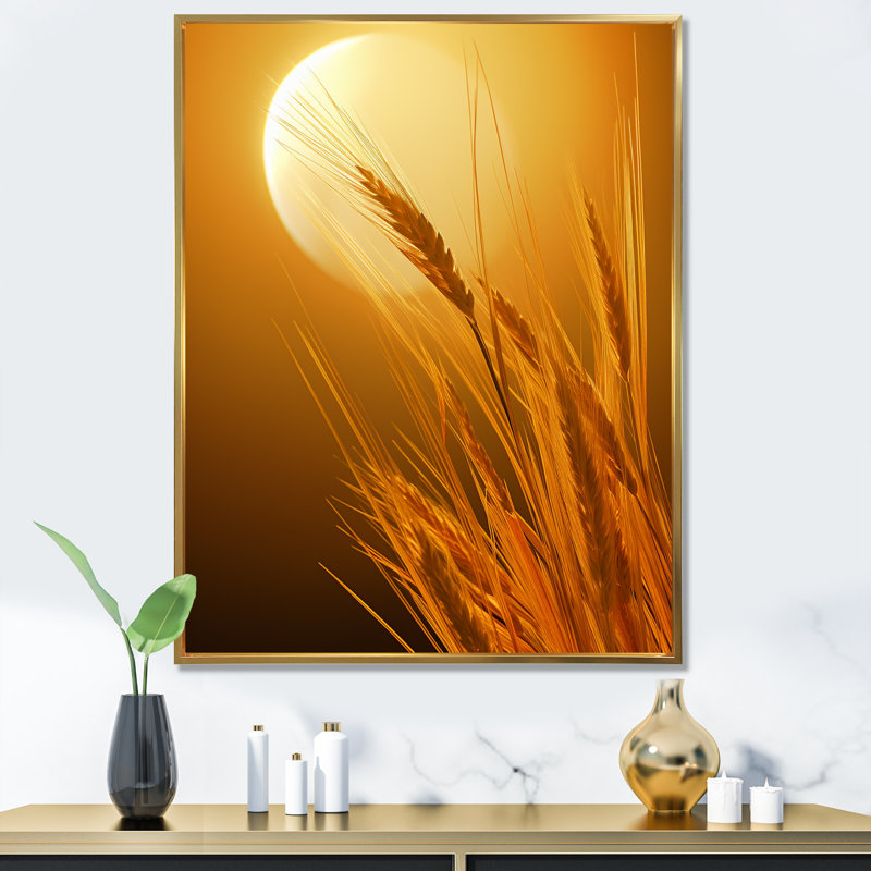 " Moon Honey Harvest Dreamscape II ", Gold Picture Framed, 20" H x 12" W