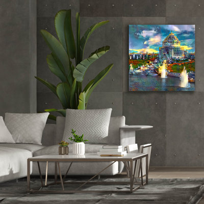 'United States 1904 Saint Louis Worlds Fair' by Pedro Gavidia Canvas Wall Art, 37" x 37"