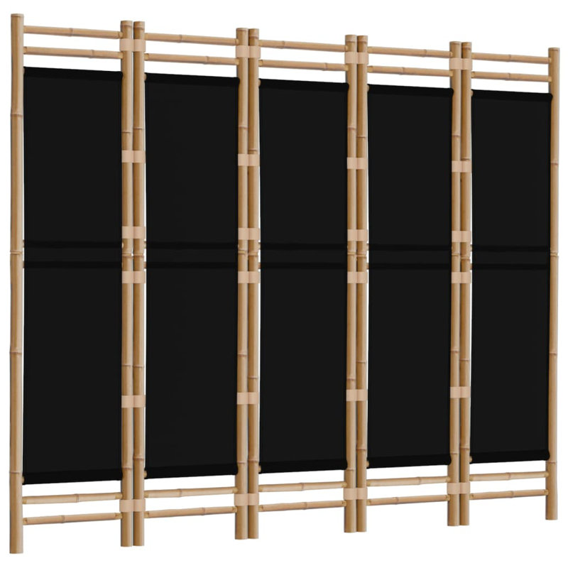 Cloison H 70,9 po Stanleytown, Noir, 5, H 70,9 po x l 78,7 po