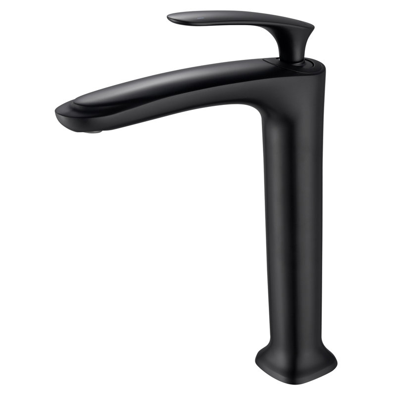 Robinet pour salle de bain à un trou Brianna, Noir mat