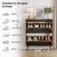 Rangement pour chaussures peu encombrant, armoire moderne en noyer de MDF pour la maison d'entrée