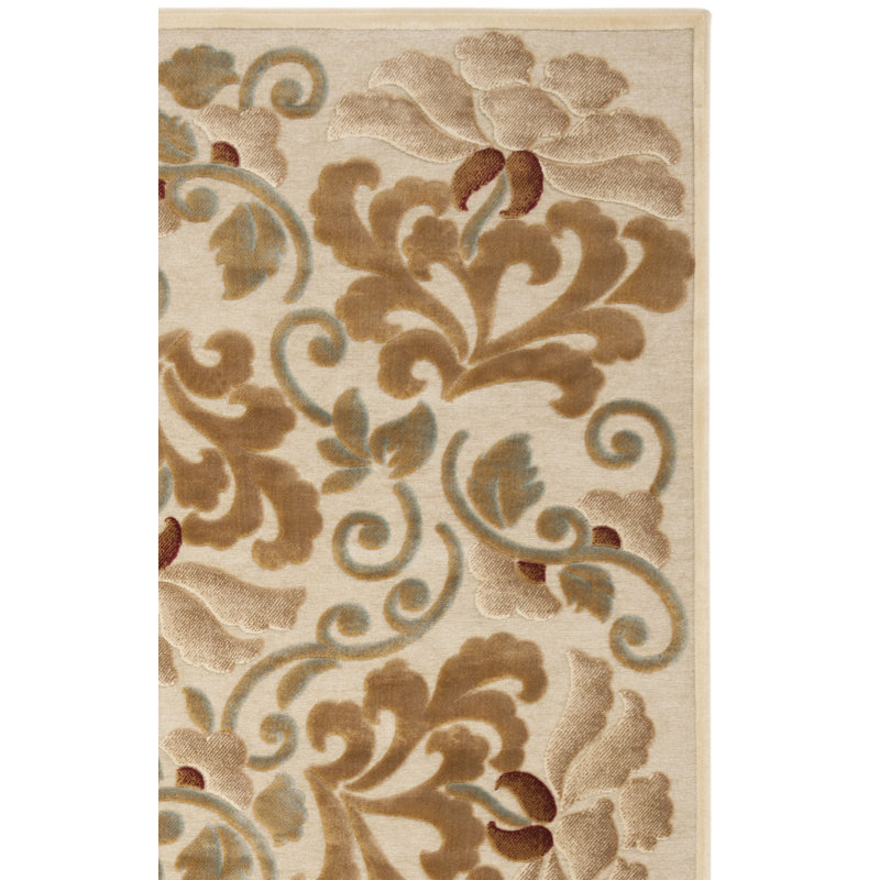 Martha Stewart Performance Floral Rug, Rectangle 3'3" x 5'7"