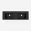 BB02-60-109, deux lavabos intégrés en quartz d'ingénierie SANS drain et robinet, couleur noir mat (n'inclut que le lavabo de salle de bain)