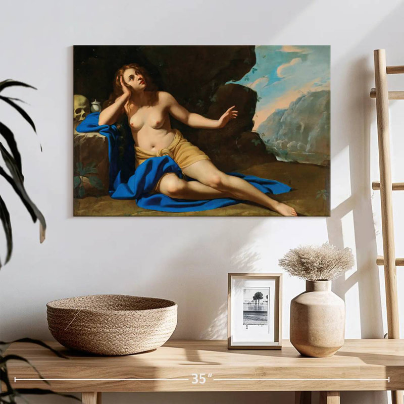 Adella Mary Magdalene In Ecstasy 1654, 8" H x 12" W