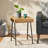 Artistic End Table Square Side Table Wood Top End Table Rustic End Table