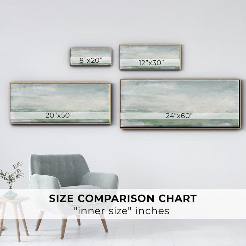 Coastal I- Framed Canvas