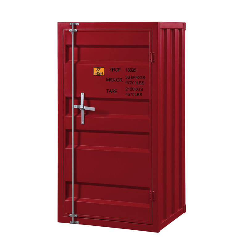 Metal Accent Chest, Red