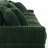 4 - Piece Upholstered Green Faux Rabbit Fur Flannel Modular Sectional Sofa with Armrests & Throw Pillows-1545015711